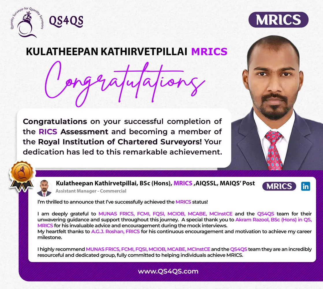 Rics -Kulatheepan Kathirvetpillai MRICS